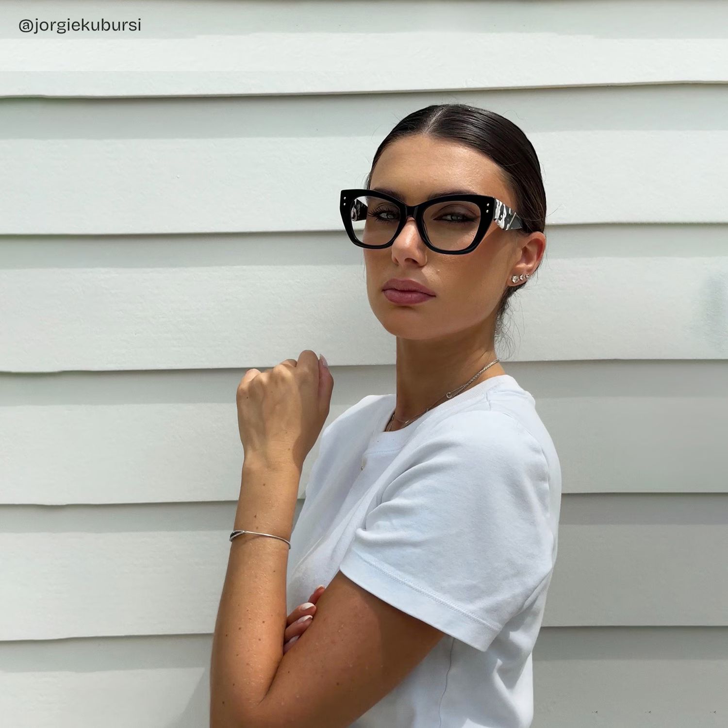 Skylar Black Frame Glasses with Butterfly Frame Online | ZEELOOL CANADA6