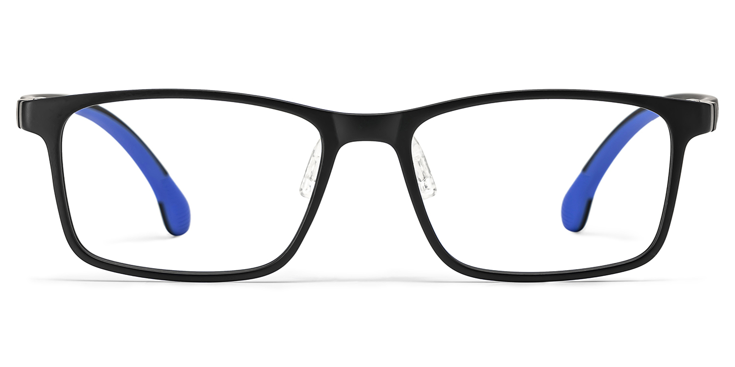 Sunny Rectangle Black Glasses0