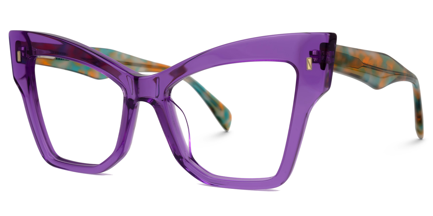 Jeanine Cateye Purple Glasses1