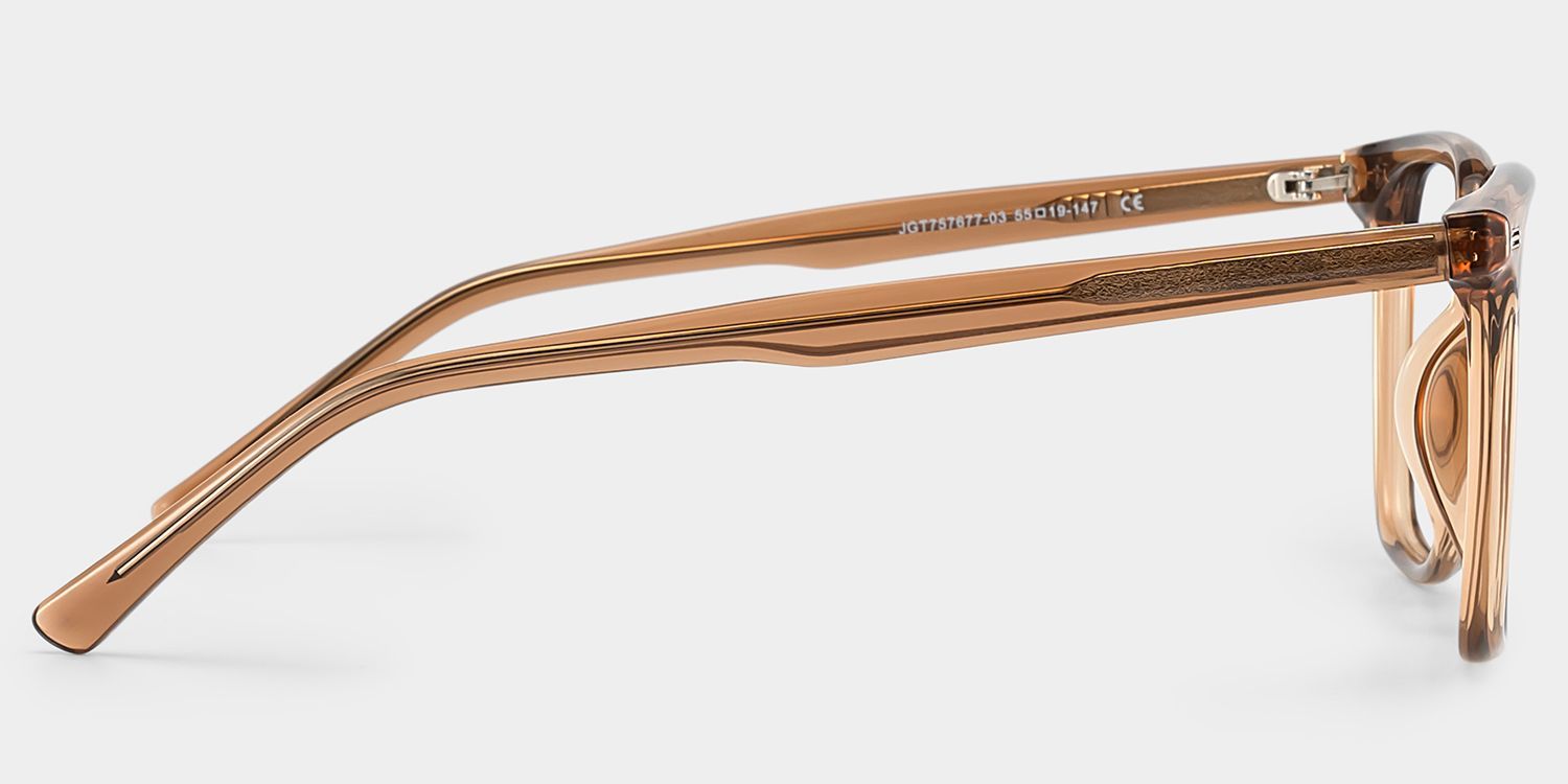 Jude Light Brown Square Glasses Frames for Women | ZEELOOL3