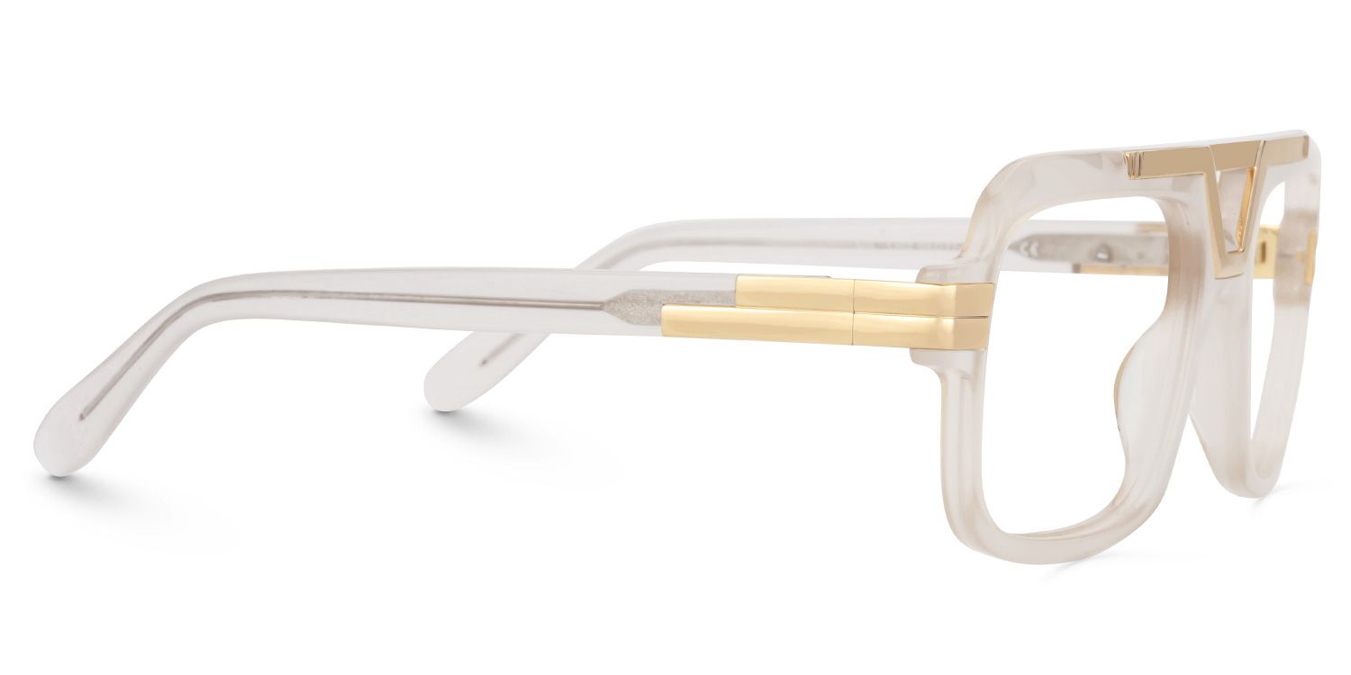 Croswell Acetate Aviator White Frame Glasses | ZEELOOL Canada2