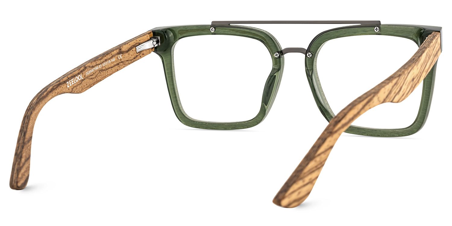 Men's Aviator Eyeglasses Frames With Green Color5