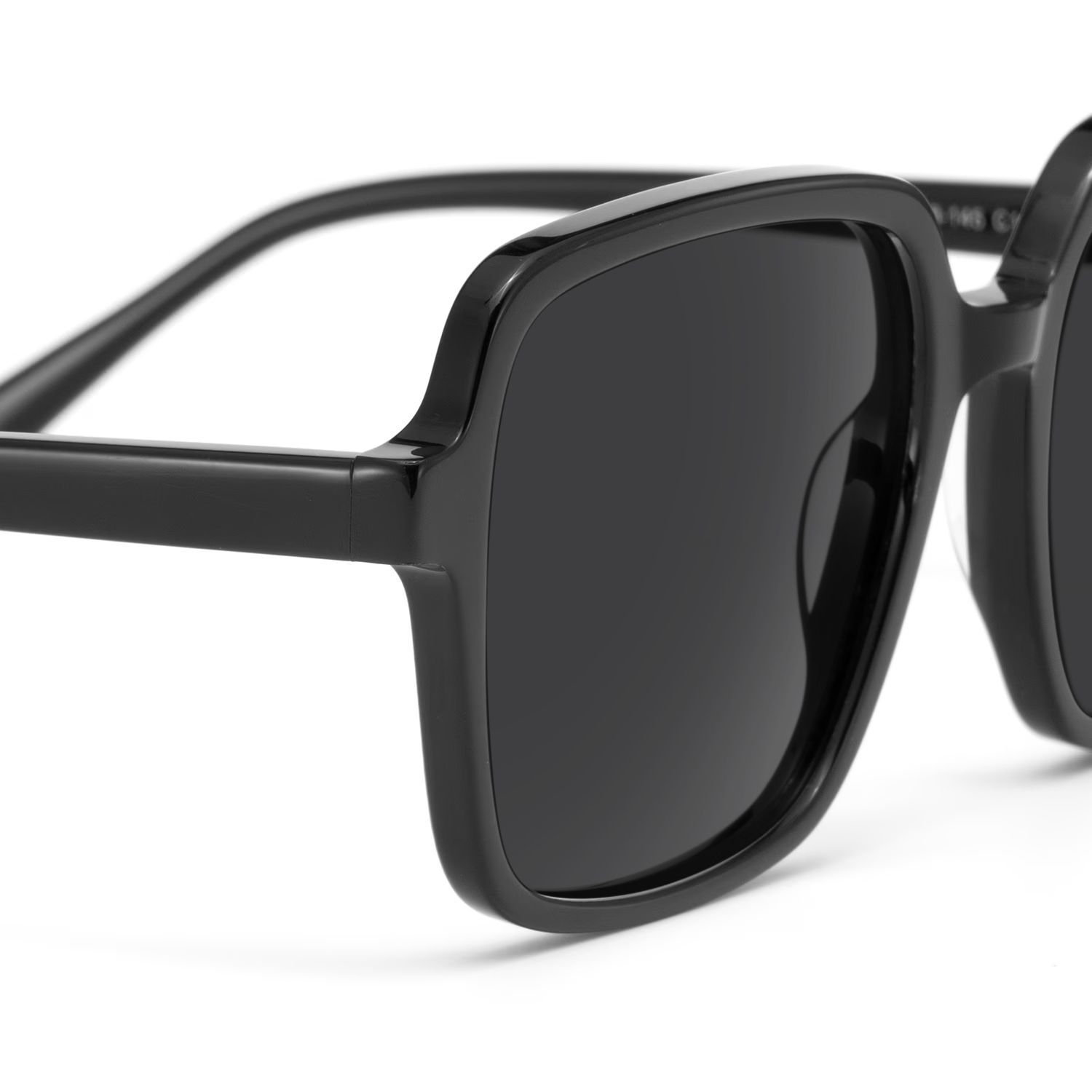 Ember Square Sunglasses with Acetate Black Frames | ZEELOOL CA4