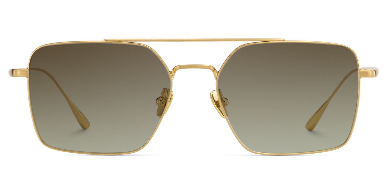 Jensen Gold Aviator Polarized Sunglasses for Driving | ZEELOOL CA0