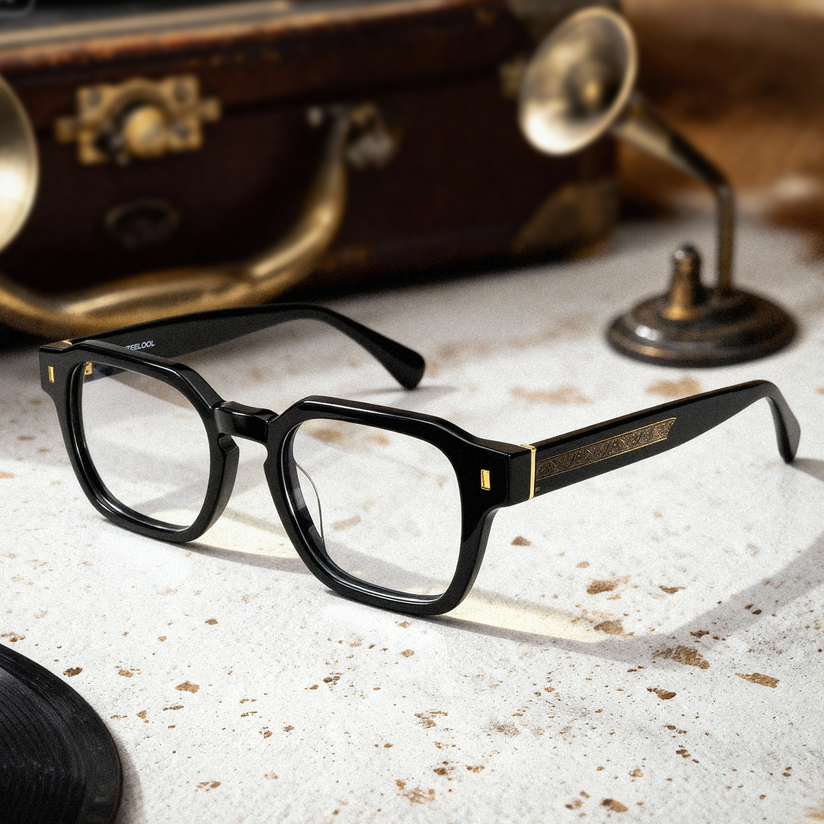 Hope Round Black Glasses0