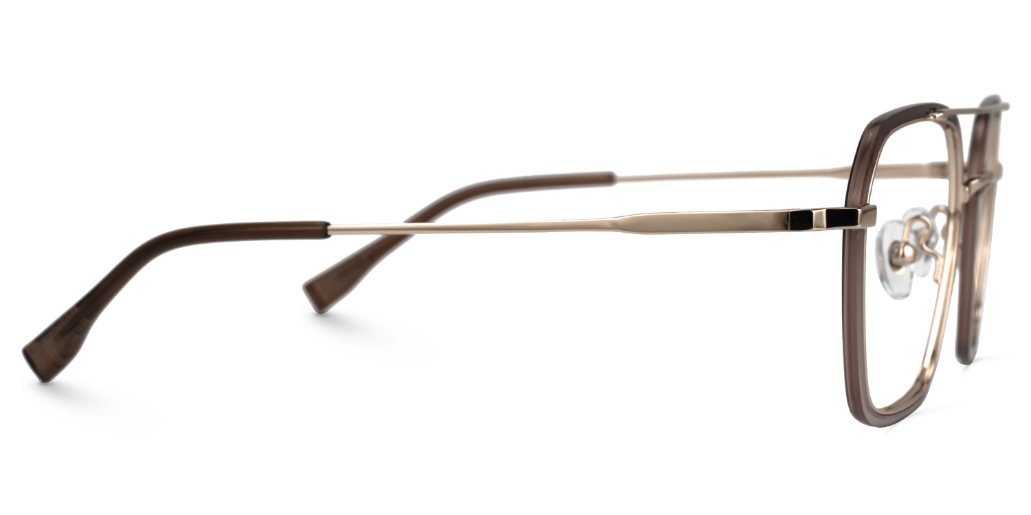 Sherie Aviator Brown Glasses2