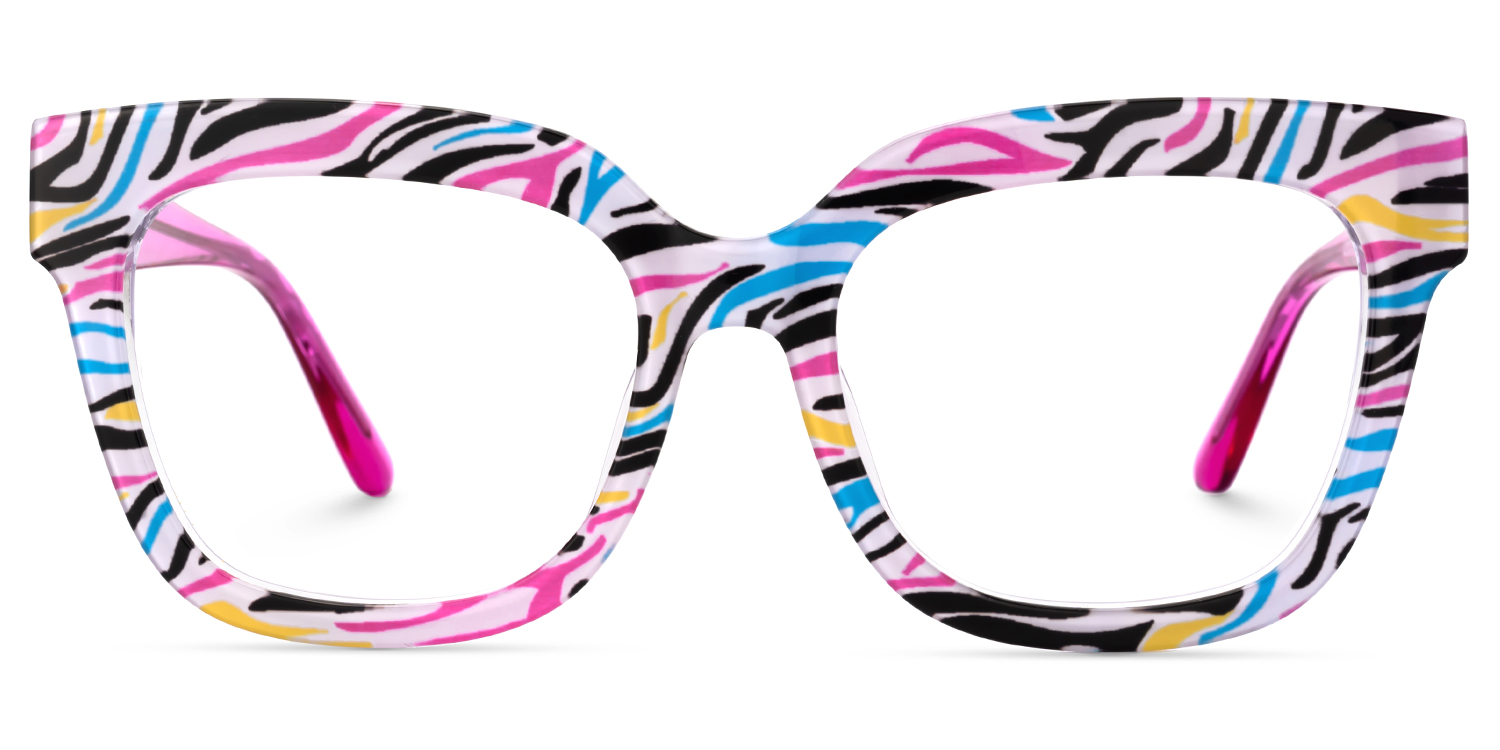 Designer Colorful Square Prescription Glasses1