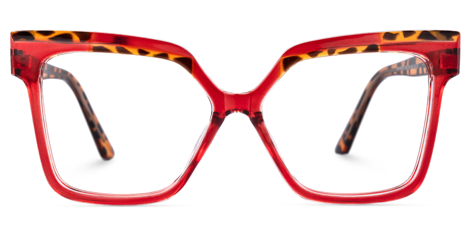 Eboney Square Red Glasses0