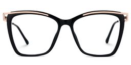 Krystle Square Black Glasses2