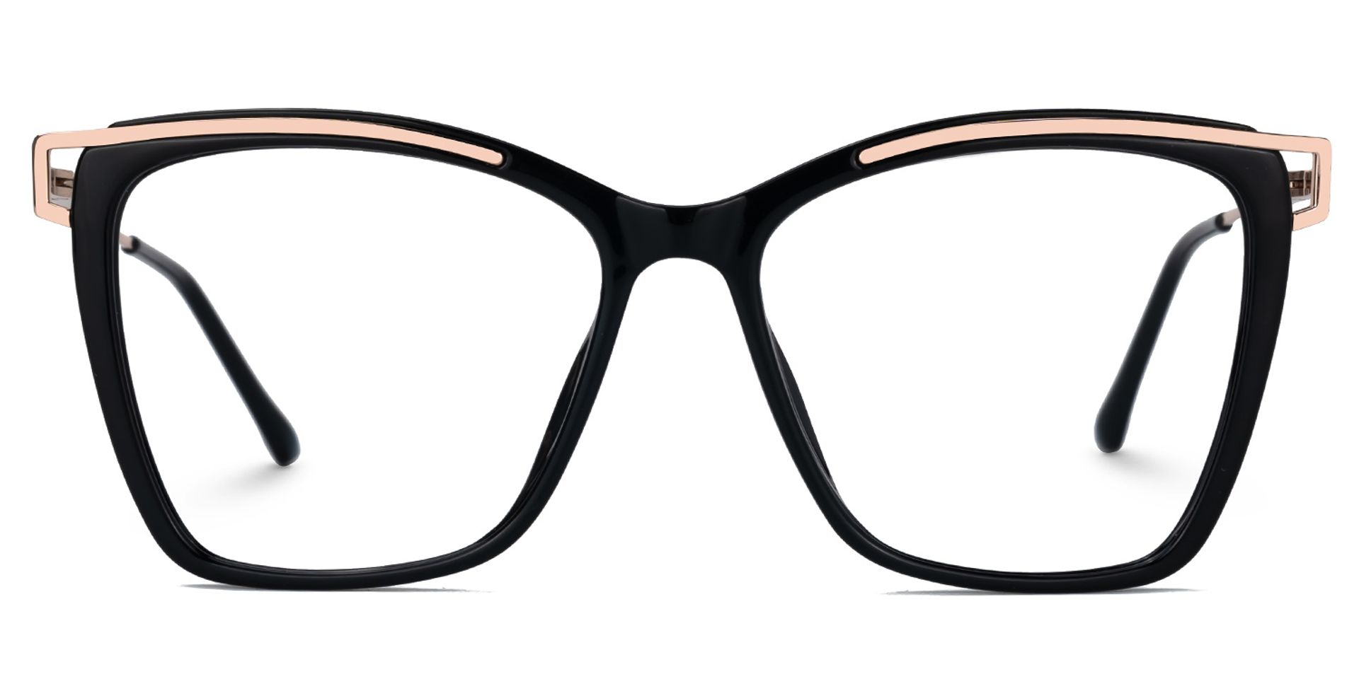 Krystle Square Black Eyeglasses and Glasses Frames2