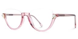 Felicia Cat Eye Pink Glasses1