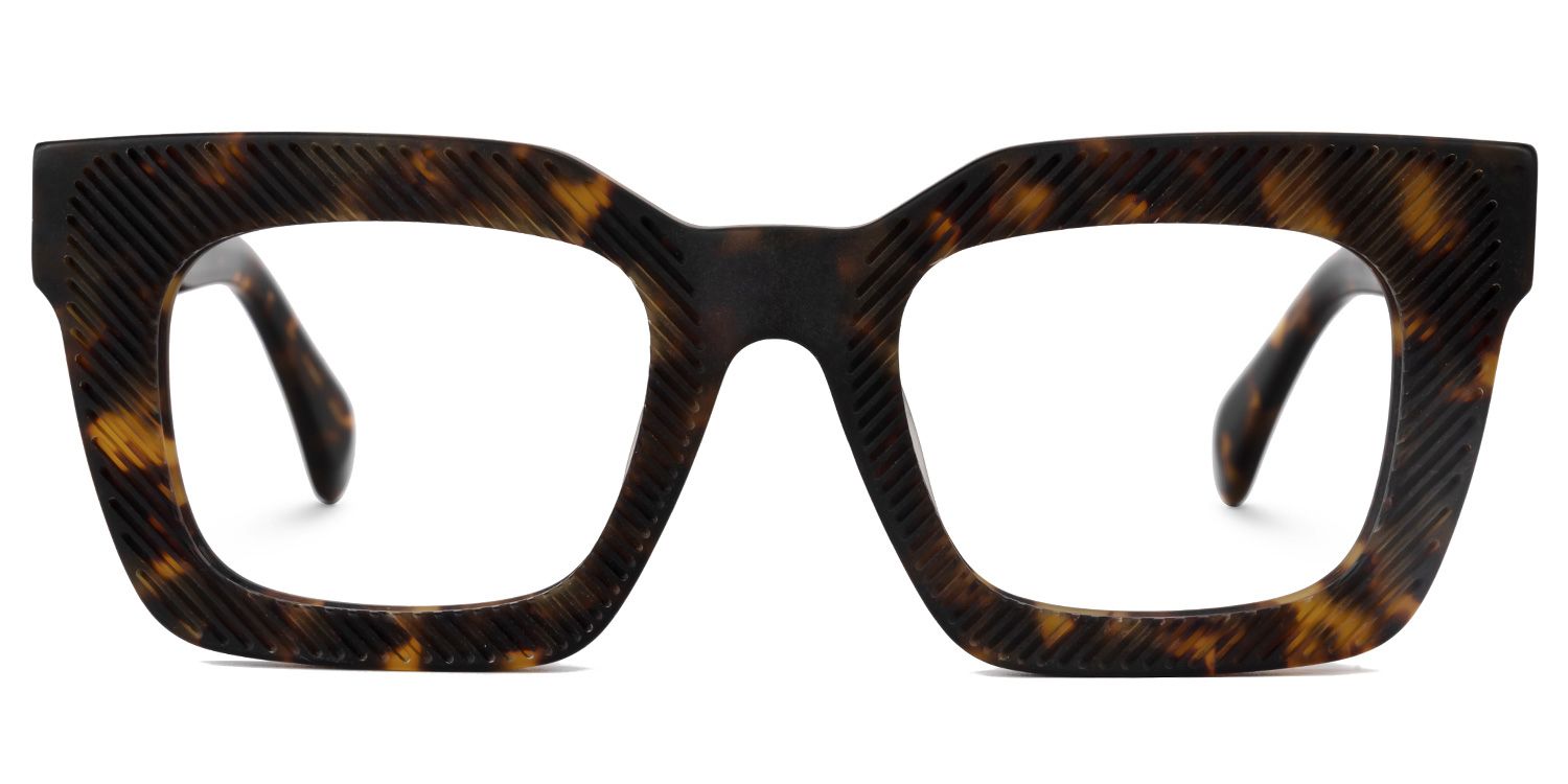 Keisa Square Tortoise Eyeglasses & Frame Glasses0