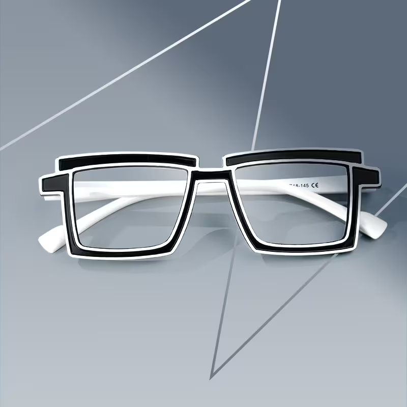 Cyberpunk-Style Zephyr Black Frame Glasses | ZEELOOL Canada0