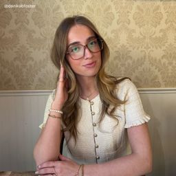 Clementine Clear Brown Square Glasses7