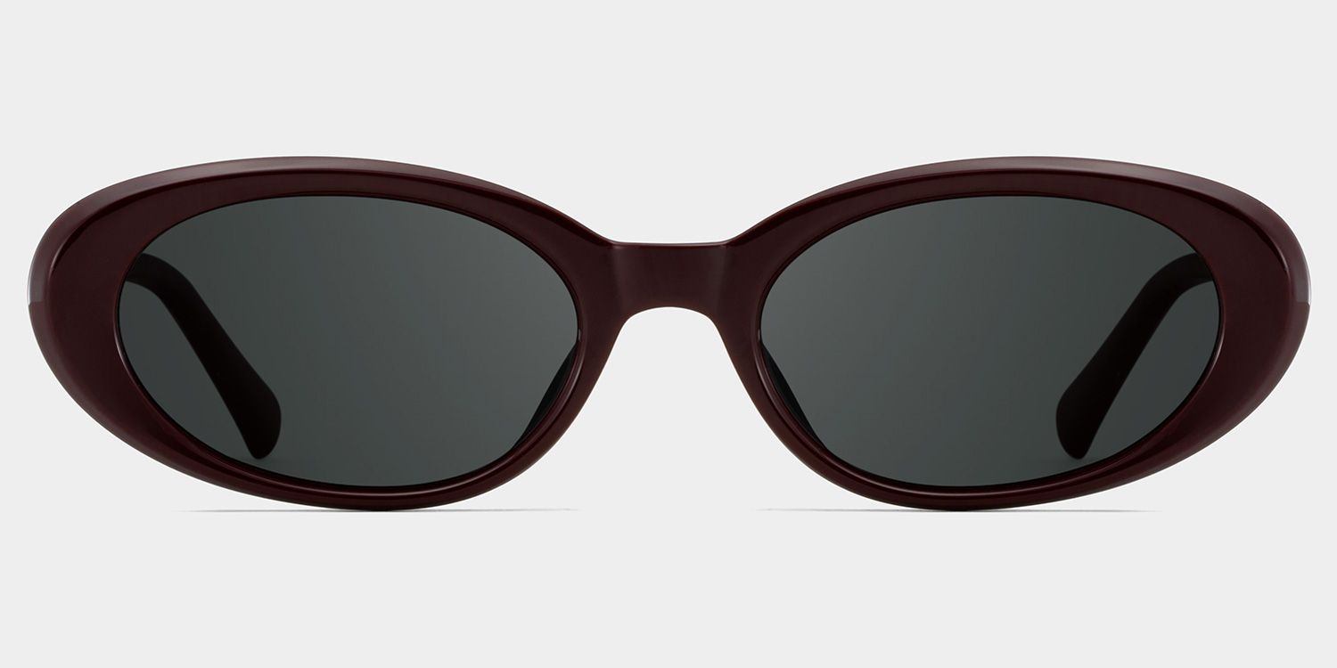 Zion Purple Frame Sunglasses with Oval Style | ZEELOOL CA0