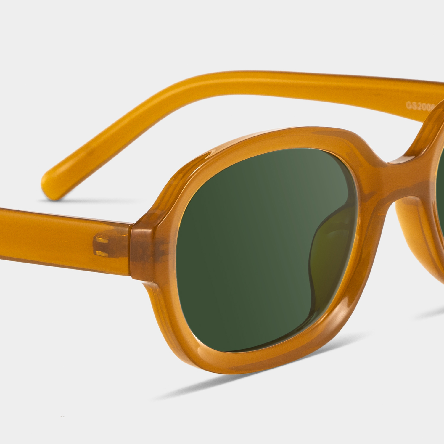 Astra Geometric Brown Polarized Sunglasses4