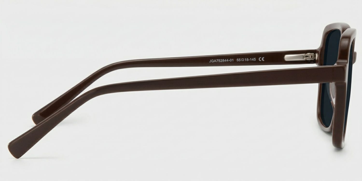 Kenneth Dark Brown Frame Sunglasses with Square Style | ZEELOOL CA3