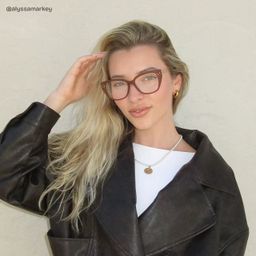 Alma Butterfly Brown Glasses5