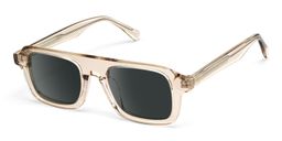 Nomad Beige Rectangle Sunglasses2