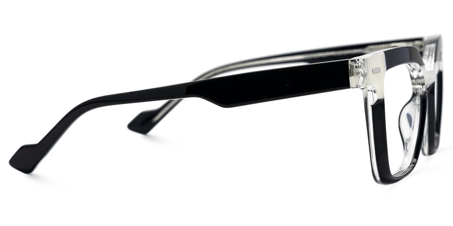 Black White Square Frame Glasses - Pinette on Sale | ZEELOOL Canada3