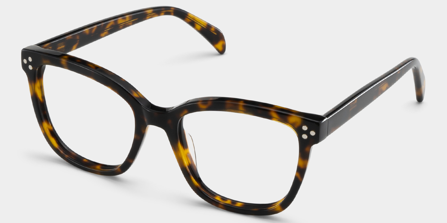 Scarlett Tortoise Frame Glasses with Square Frame Online | ZEELOOL Canada2