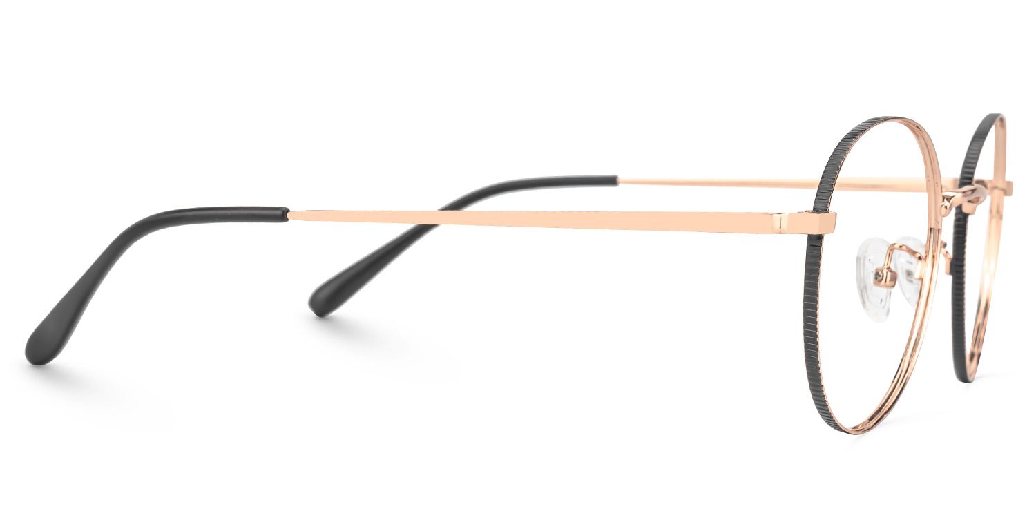 Blue-Light Blocking Ringstaff Eyeglasses, Ringstaff Rose-Gold Glasses -Zeelool2