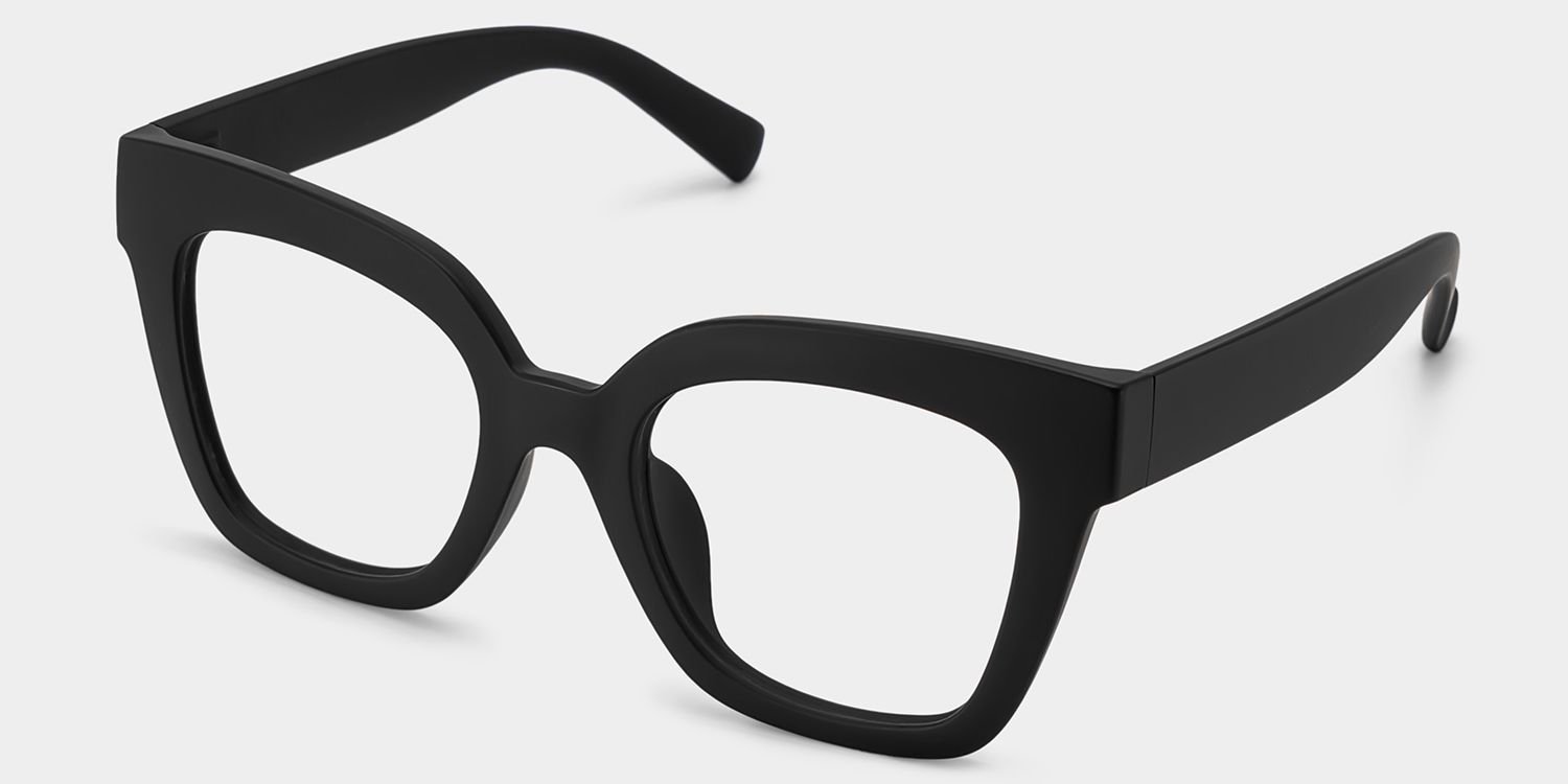 Malcolm Square Matte Black Glasses with Prescription2