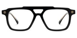 Mercurio Aviator Black Glasses1