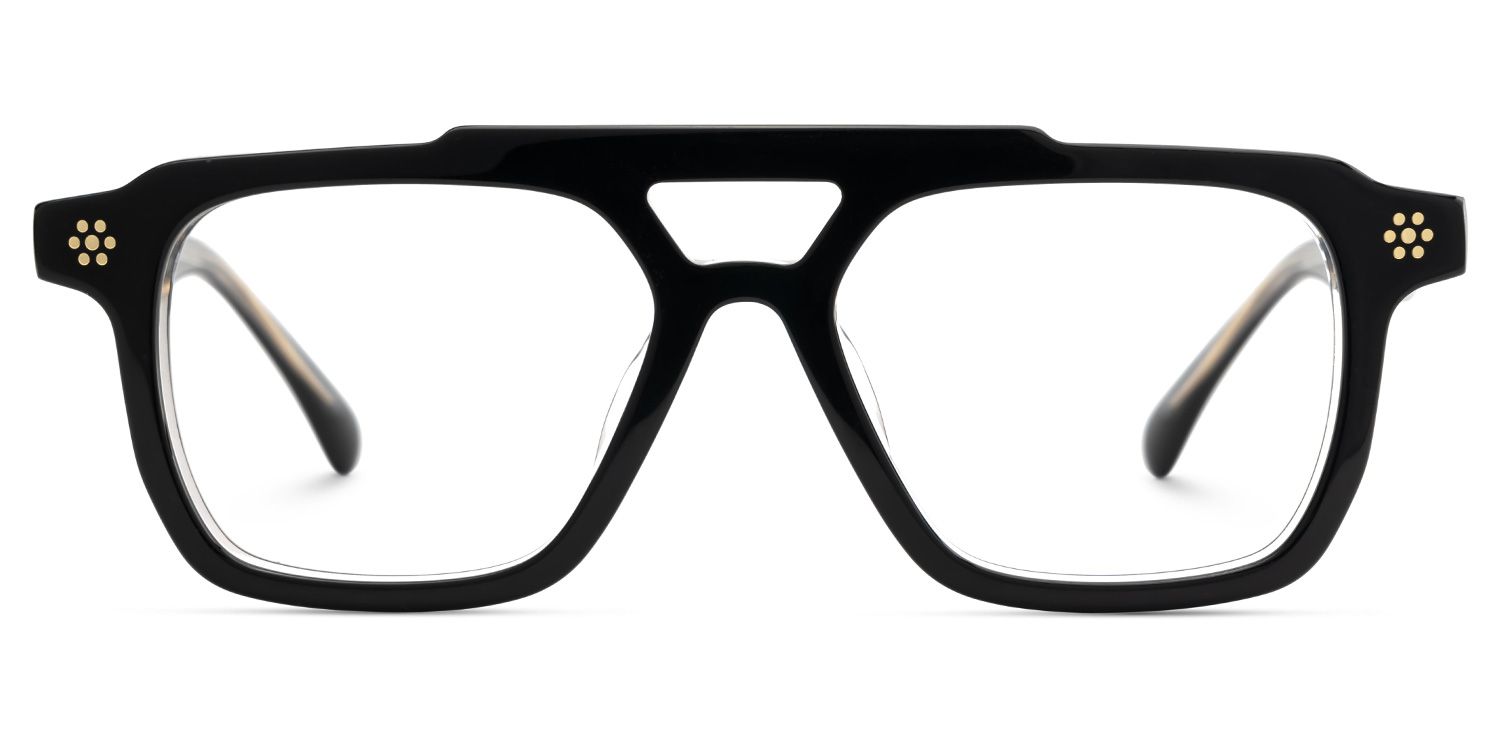 Mercurio Eyeglasses in Aviator Black Frame | ZEELOOL Canada1