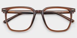 Jude Dark Brown Square Glasses1