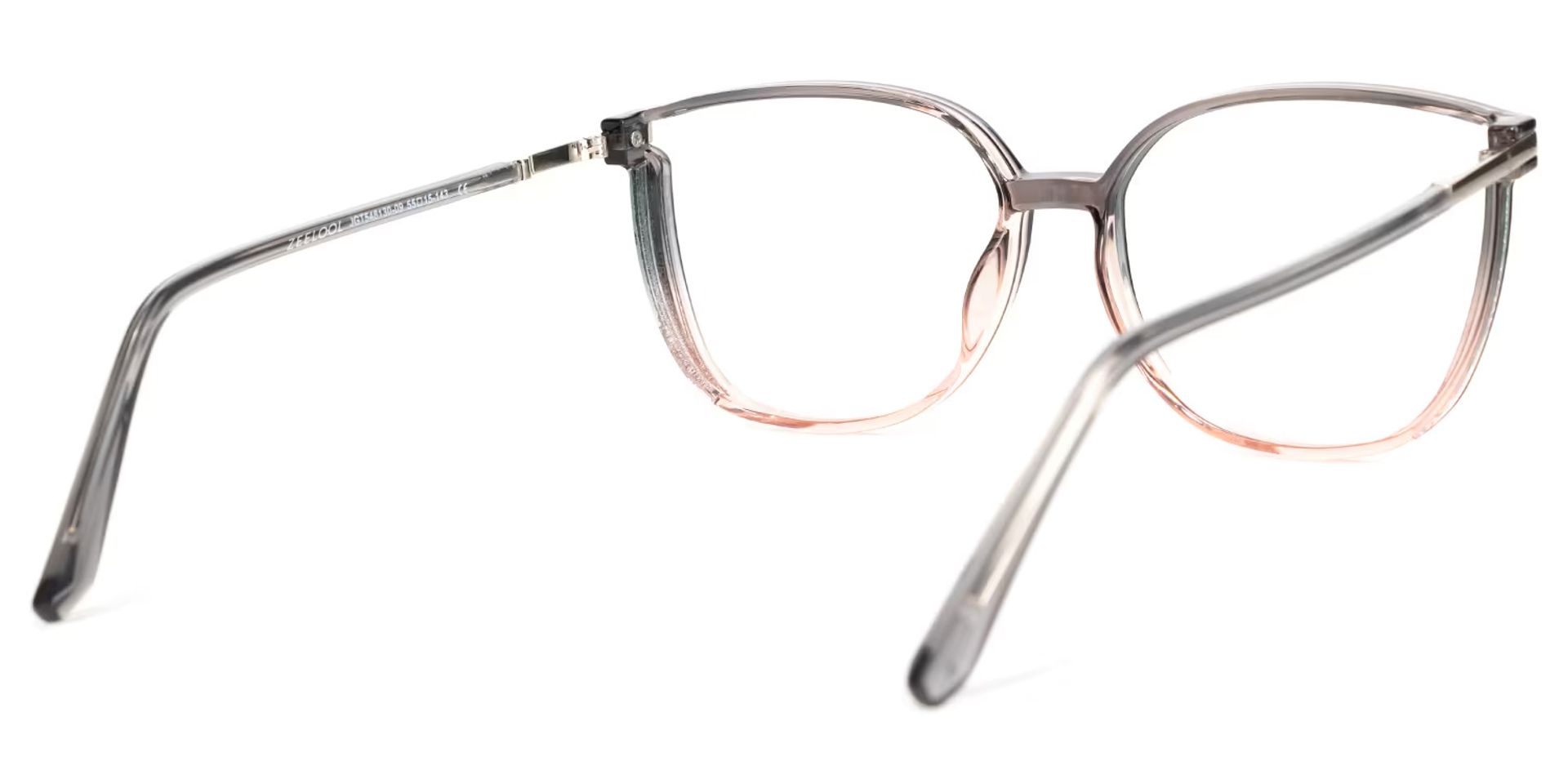 Rodz Square Gray-Pink Eyeglasses and Glasses Frames3