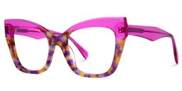Conrad Purple Tortoise Cat eye Glasses1