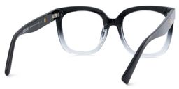 Ebony Square Black Clear Glasses5