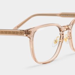 Hailey Square Beige Glasses5