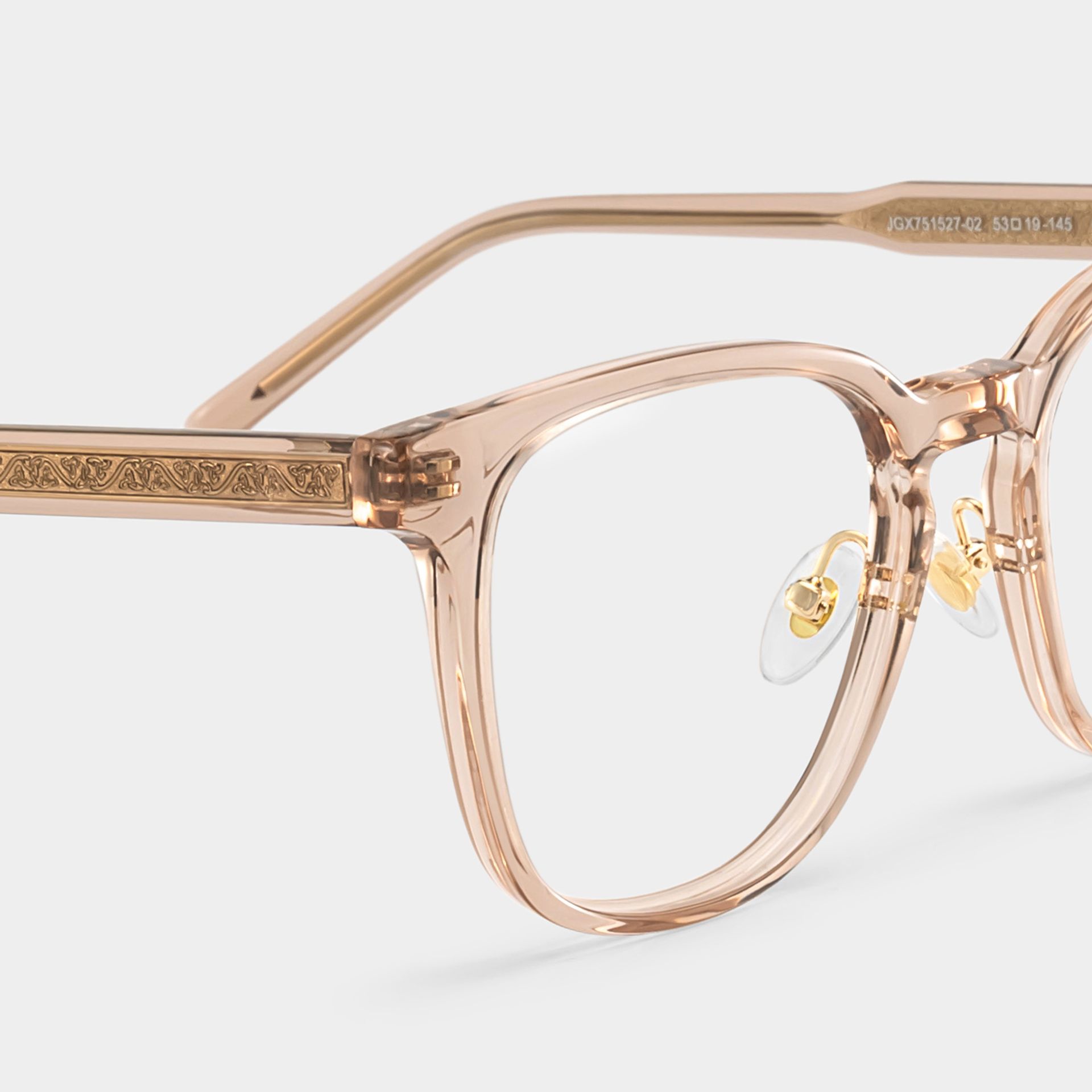 Hailey Beige Frame Glasses with Square Frame Online | ZEELOOL5