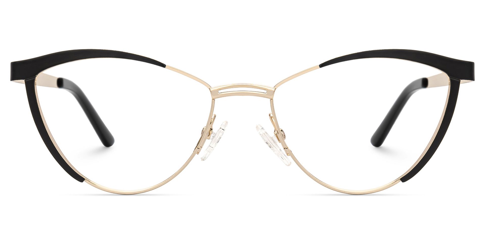 Sydney Cat Eye Metal  Black Frame Glasses | ZEELOOL Canada0