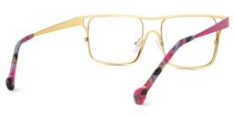Nova Rectangle Rose Red Glasses3