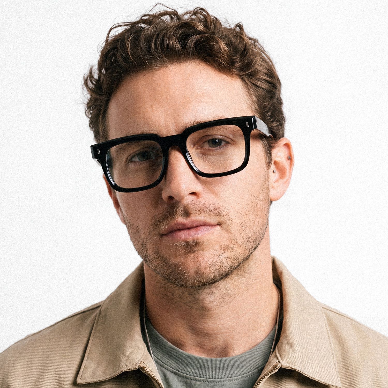 Square Katia Gray Color Frame Glasses | ZEELOOL Canada5