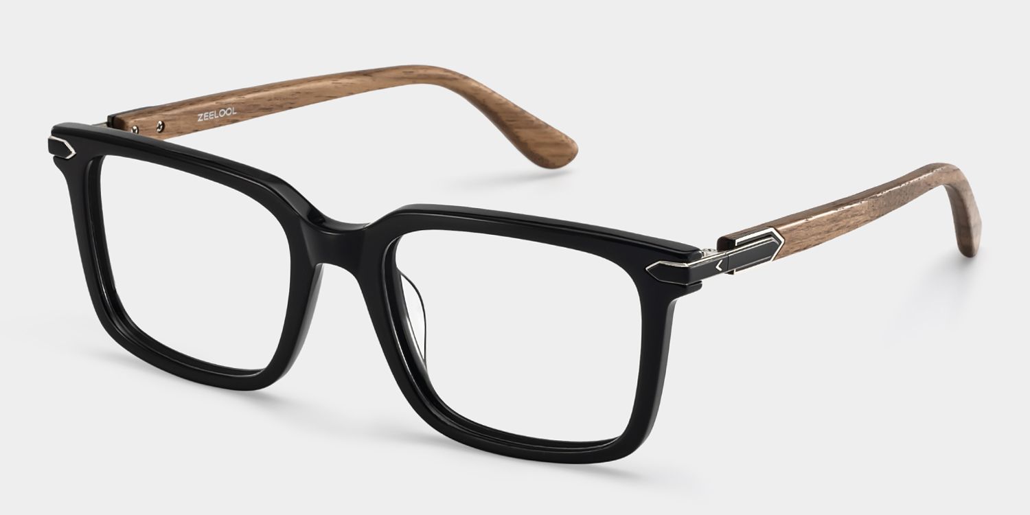 Noah black full rim rectangle eyeglasses Online | ZEELOOL3