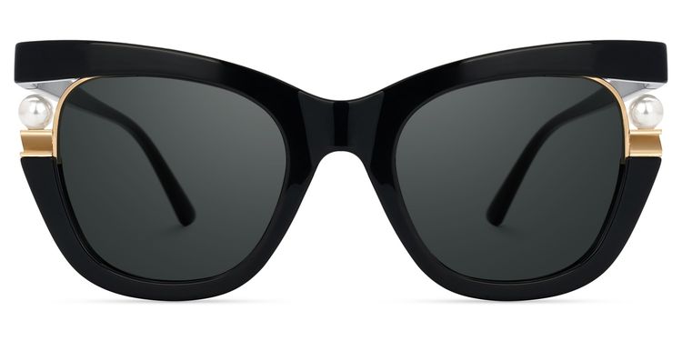 Pearl Cateye Black Glasses
