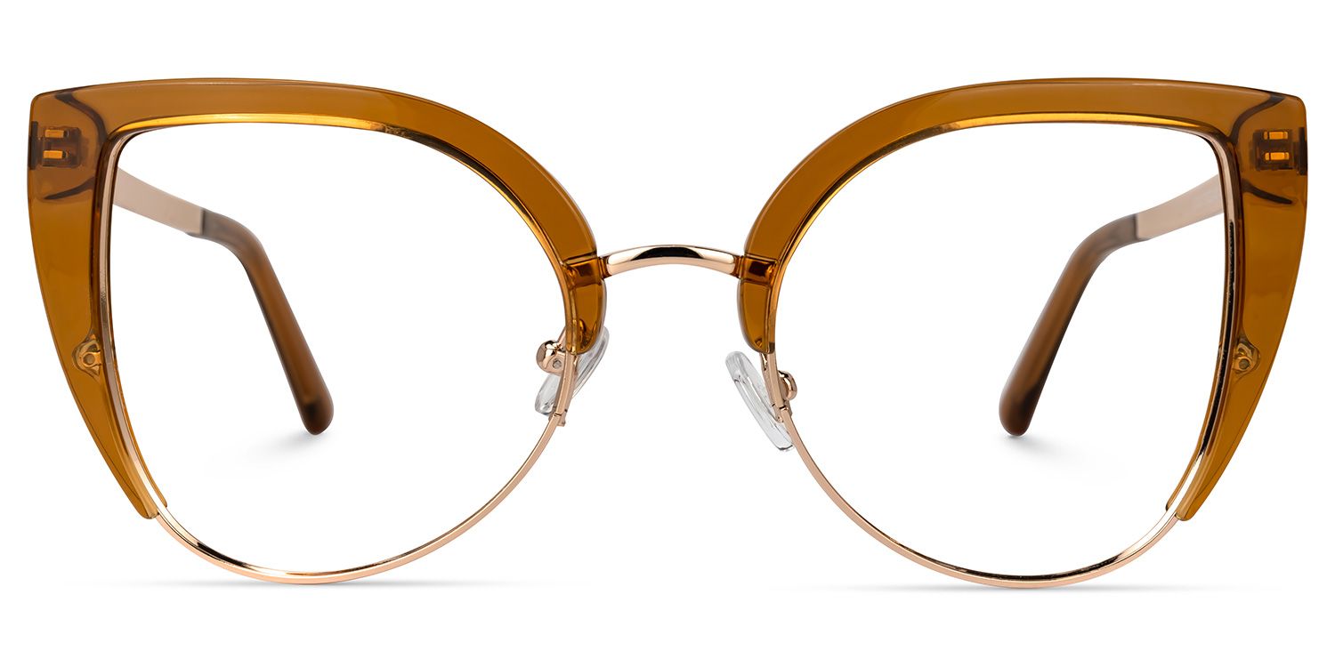 Brewer Cat Eye Brown Glasses Online Sale for Women0