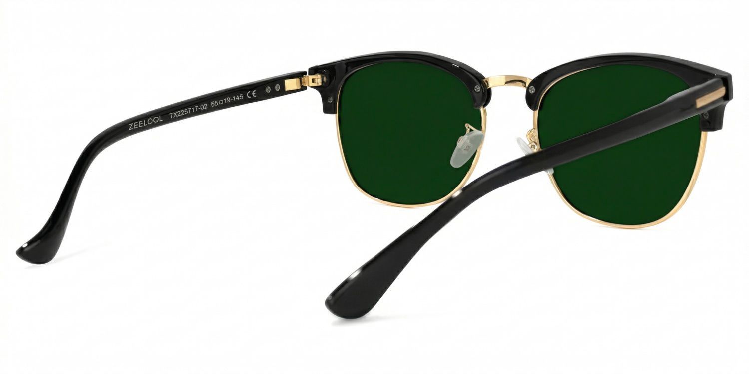 Lasha Browline Black Eyeglasses and Oval Frame3