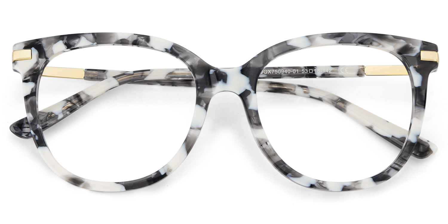 Mailyn Round Marble Glasses3