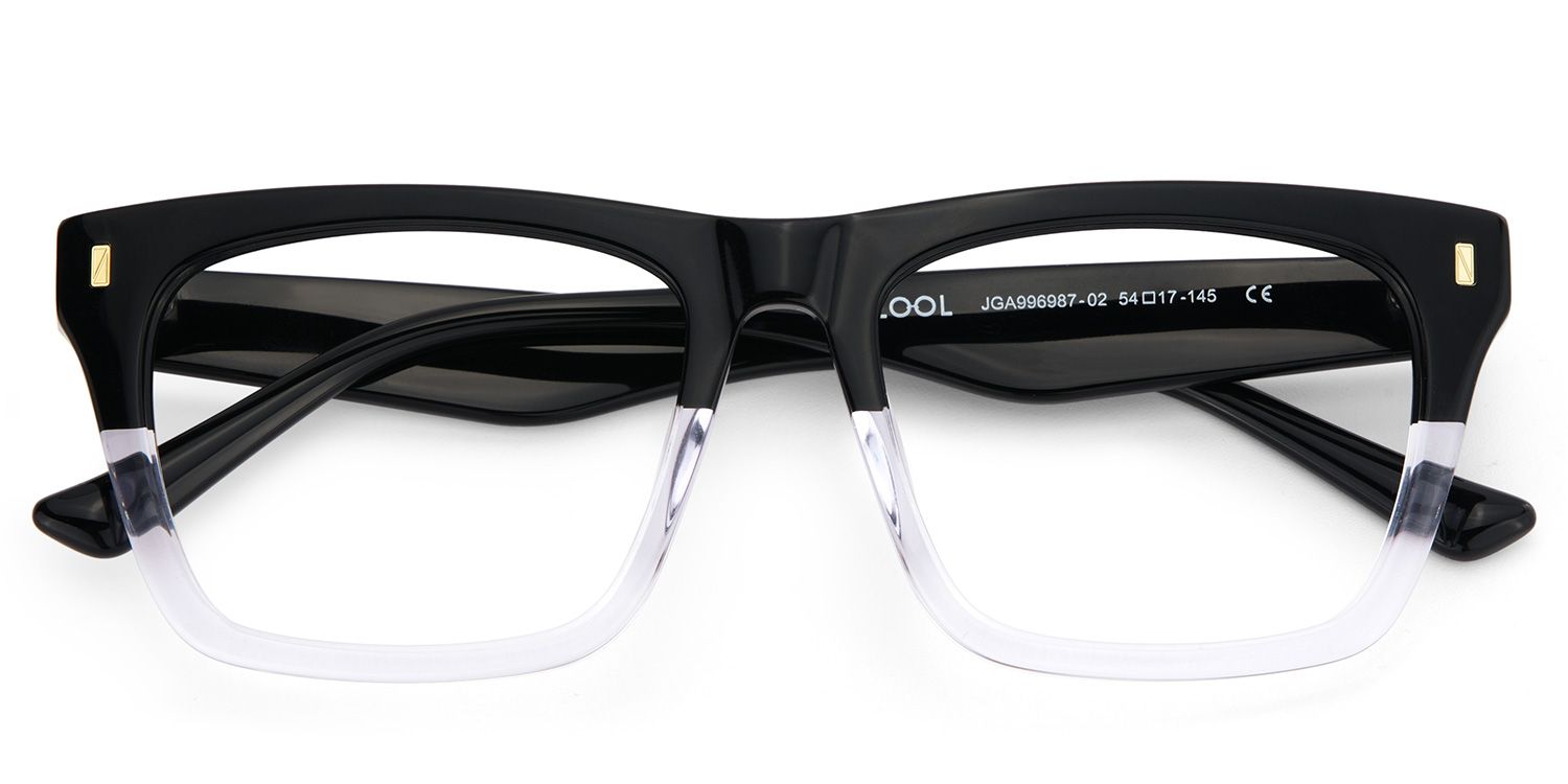 Rectangular Spectacle Frames with Brown Blue Color3