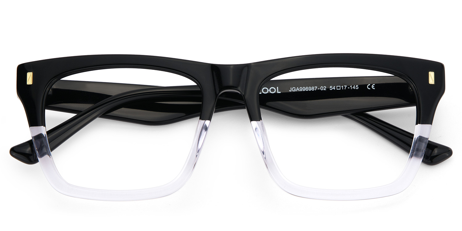 Rectangular Spectacle Frames with Brown Blue Color2
