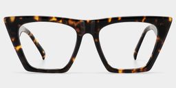 Cecile Cat Eye Tortoise Glasses0
