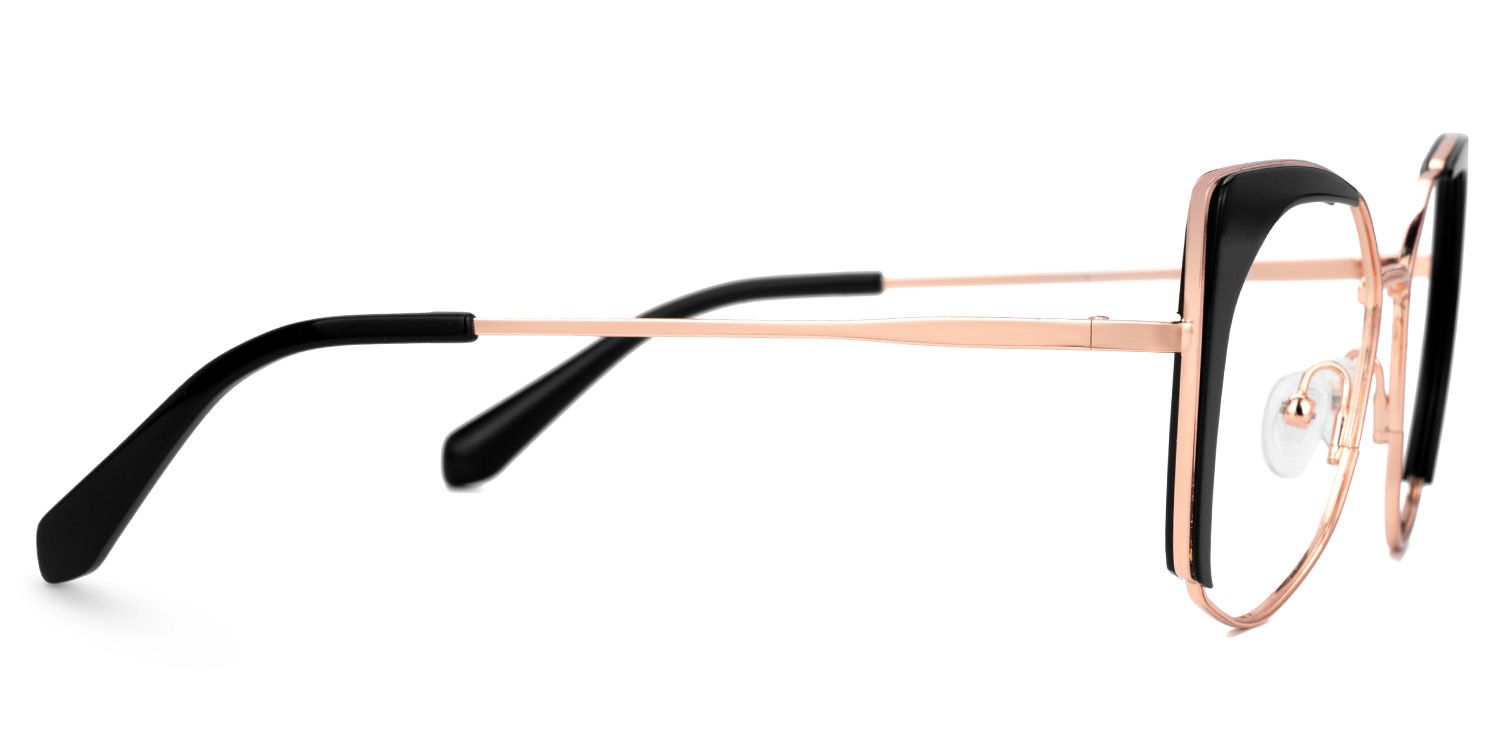 Ketty Prescription Black Frame Cateye Glasses | ZEELOOL Canada2