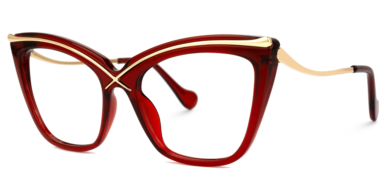 Winston Butterfly Red Glasses1
