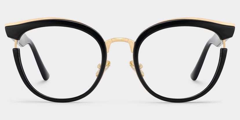 Laraine Cat Eye Black Glasses