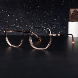 Joana Geometric Black Beige Glasses0